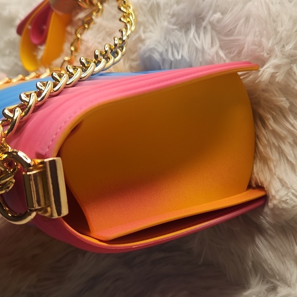 Multi Color Rectangular Shoulder Bag - Picture 14 of 15